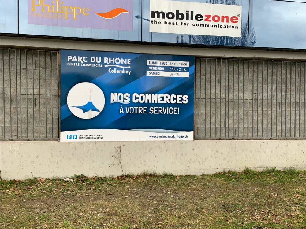 Panneaux et signalétique 3 panneau extérieur sur mesure Valais